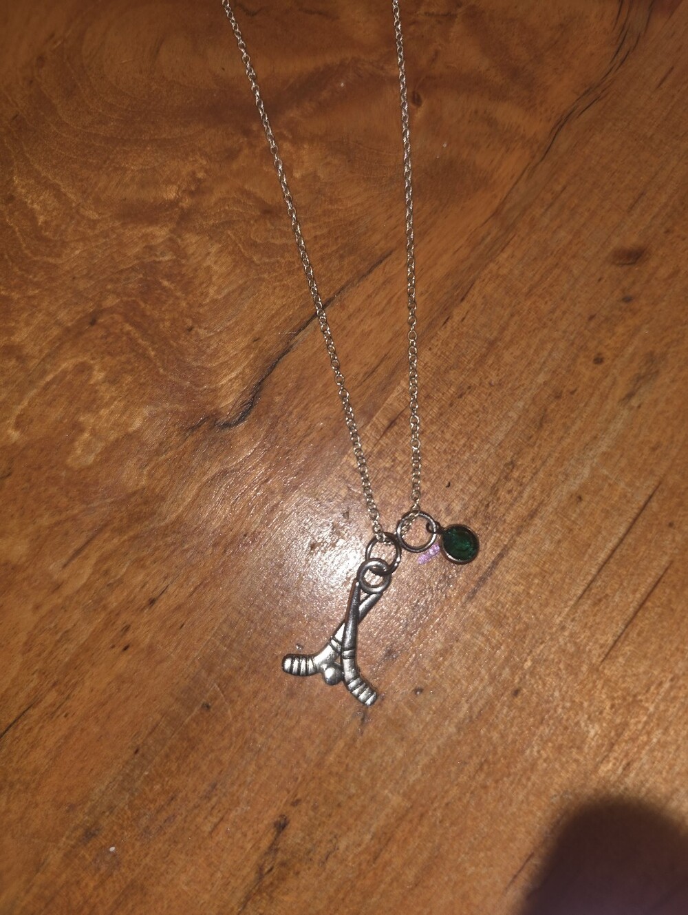 Hockey Stick Chain & Pendant Costume Jewelry